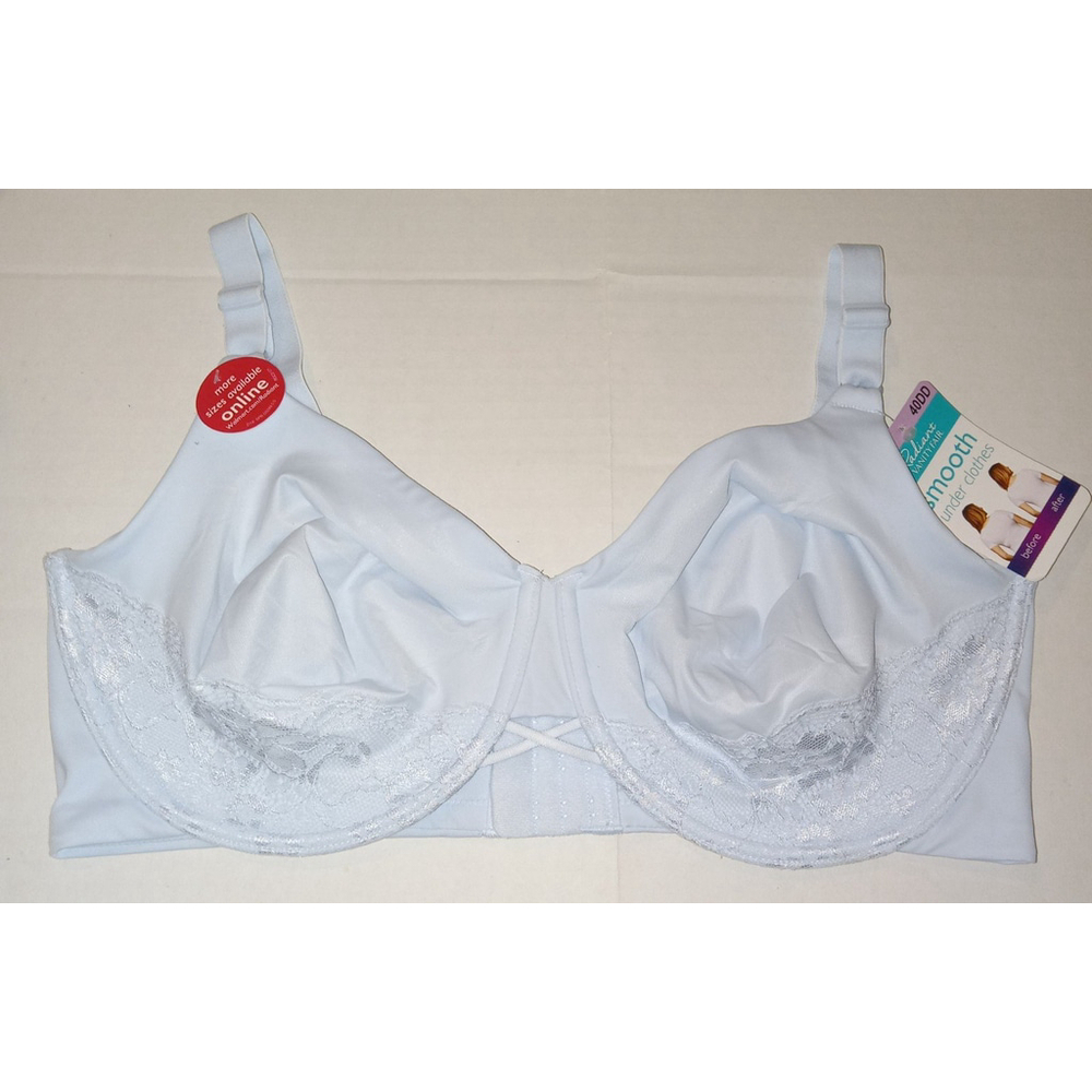 Radiant Vanity fair smooth under clothes bra new 40DD white